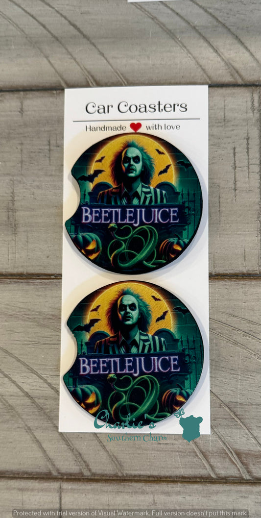 BeetleJuice Car Coasters